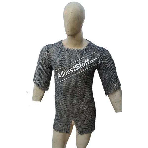 10 mm Aluminum Flat Riveted Solid Maille Chest 32