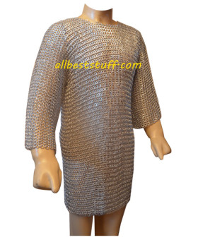 Aluminum Maille Shirt Flat Solid Ring Chest 50 Long Sleeve