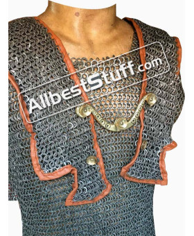 Aluminum Chain Mail Roman Hamata Flat Riveted Chest 48