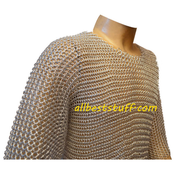 Butted Aluminium Chain Mail Shirt Chest 30