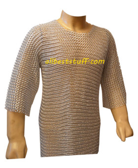 Medium Sleeve Butted Aluminum Chain Mail Armour XXL Chest 60