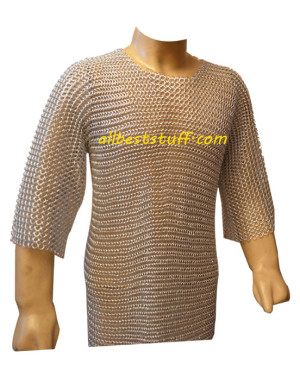 Medium Sleeve Butted Aluminum Chain Mail Armour XXL Chest 60