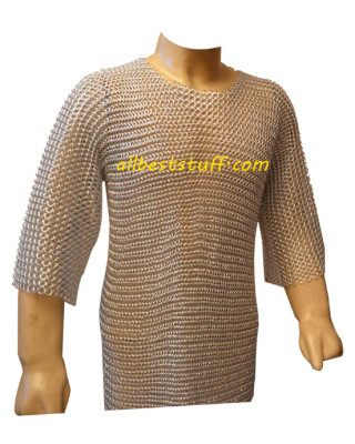 Medium Sleeve Butted Aluminum Chain Mail Armour XXL Chest 60