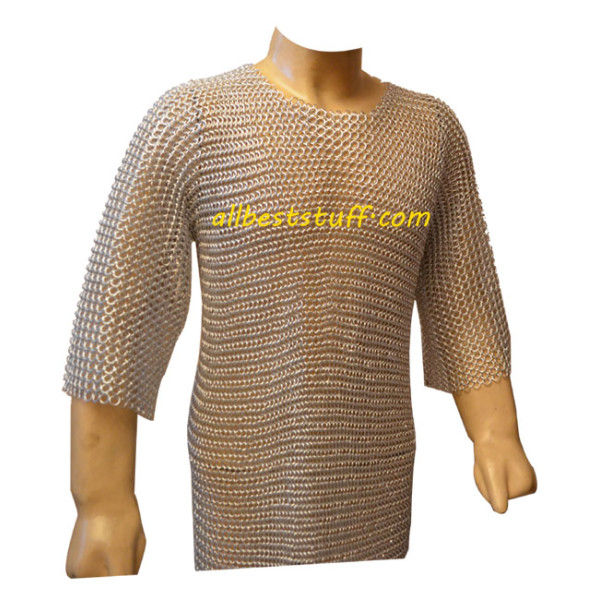Medium Sleeve Butted Aluminum Chain Mail Armour XXL Chest 60
