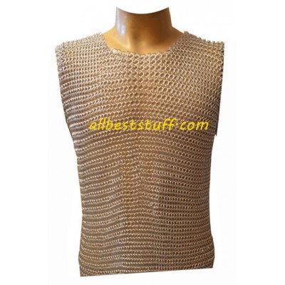 Sleeveless Butted Aluminum Chain Mail for Kids Chest 32