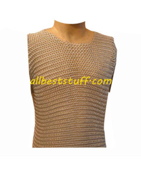 Sleeveless Chain Mail Short Top for Female Ennactor Chest 36