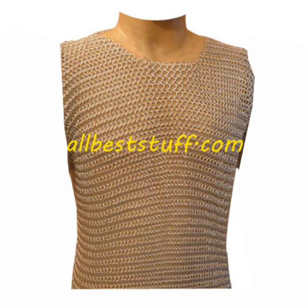 Sleeveless Chain Mail Short Top for Female Ennactor Chest 36