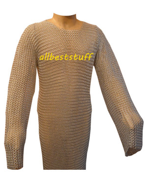Light Weight Aluminum Chain Mail Hauberk Chest 56