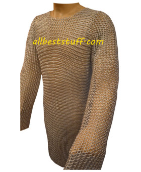 Long Sleeve Aluminum Chain Mail Shirt Butted Chest 40