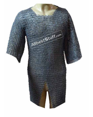 Flat Riveted alternating Solid Aluminum Maille Chest 40 inches