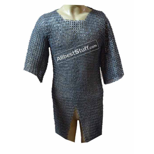 Flat Riveted alternating Solid Aluminum Maille Chest 40 inches