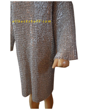 Light Weight Flat Pin Riveted Aluminum Hauberk Chest 52