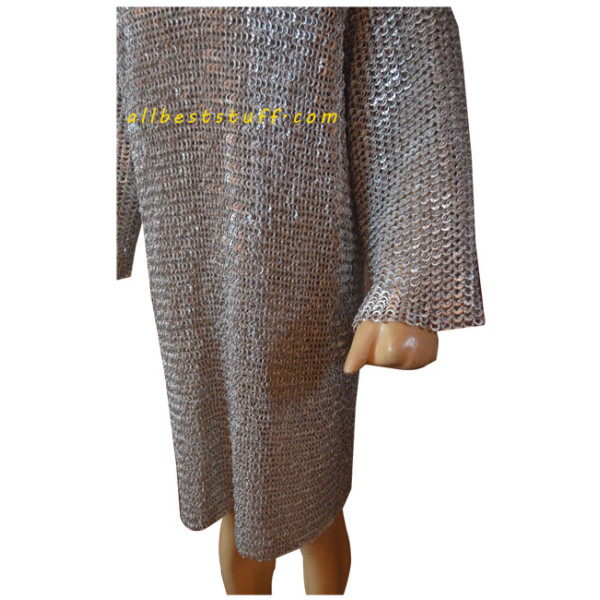 Light Weight Flat Pin Riveted Aluminum Hauberk Chest 52