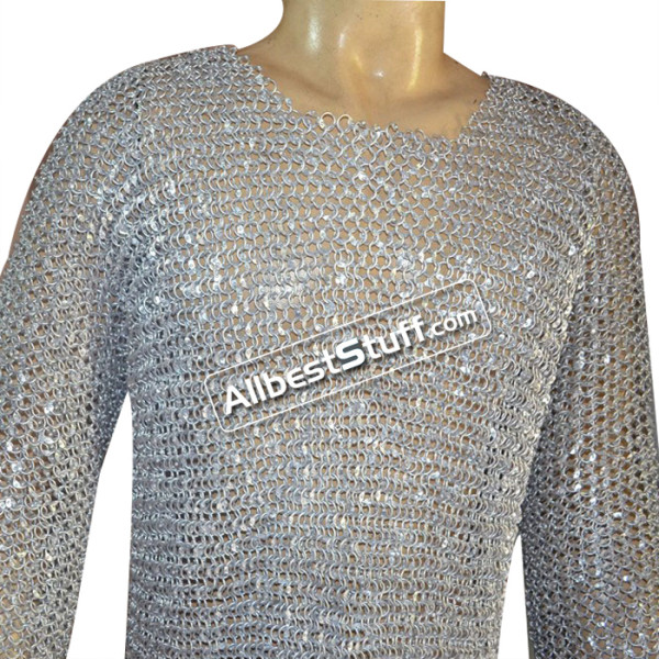 Larp Event Light Weight Maille Aluminum Round Riveted Chest 58