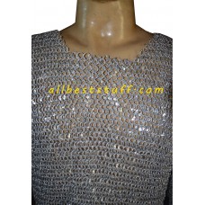 Round Riveted Sleeveless Chainmail Long Length Chest 46