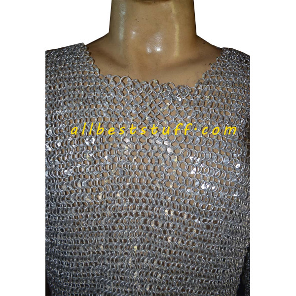 Aluminum Round Riveted Chain Mail Sleeveless Chest 36