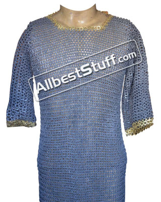 Aluminum Chain Mail for LARP Flat Riveted Chest 48