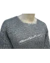 Aluminum Chain Mail Hauberk Full Flat Pin Riveted Chest 45 image 1