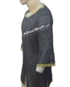 Aluminum Chain Mail Hauberk Full Riveted Pin Chest 42 Long image 2