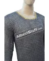 Aluminum Chain Mail Hauberk Full Riveted Pin Chest 42 Long image 5