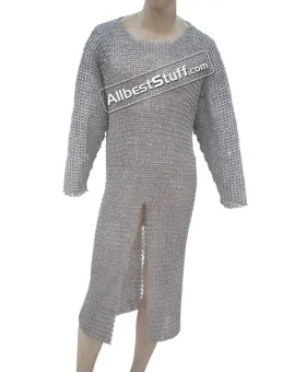 Aluminum Flat Riveted Solid Ring Maille Chest 50 Long Length