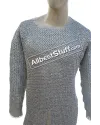 Aluminum Hauberk Full Flat Riveted Chest 48 Chainmail Shirt image 1