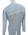 Aluminum Hauberk Full Flat Riveted Chest 48 Chainmail Shirt image 3