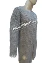 Aluminum Hauberk Full Flat Riveted Chest 48 Chainmail Shirt image 4