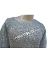 Aluminum Hauberk Full Flat Riveted Chest 48 Chainmail Shirt image 5