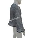Full Round Dome Pin Riveted Aluminum Chainmail Shirt Chest 50 image 1