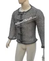 Full Round Dome Pin Riveted Aluminum Chainmail Shirt Chest 50 image 4
