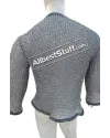 Full Round Dome Pin Riveted Aluminum Chainmail Shirt Chest 50 image 6