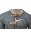 Front Open Aluminum Chainmail Shirt Full Flat Riveted Chest 46 image 2