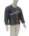 Front Open Aluminum Chainmail Shirt Full Flat Riveted Chest 46 image 5