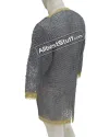 Half Sleeve Aluminum Round Riveted Long Length Hauberk Chest 52 image 2