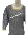 Half Sleeve Aluminum Round Riveted Long Length Hauberk Chest 52 image 4