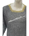 Half Sleeve Aluminum Round Riveted Long Length Hauberk Chest 52 image 5