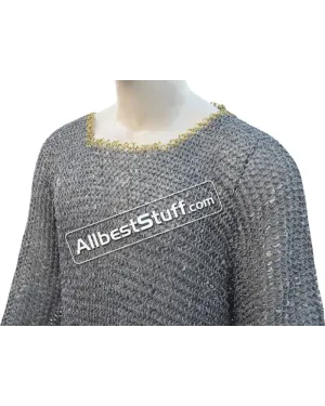 Light Weight Round Riveted Aluminum Chain Mail Chest 38