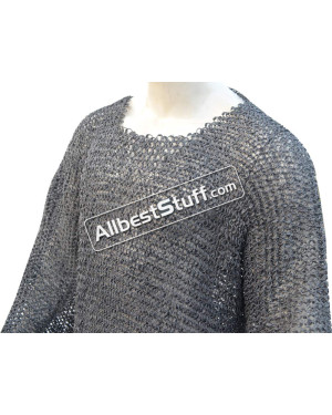 Aluminum Round Dome Riveted Maille Shirt Chest 44