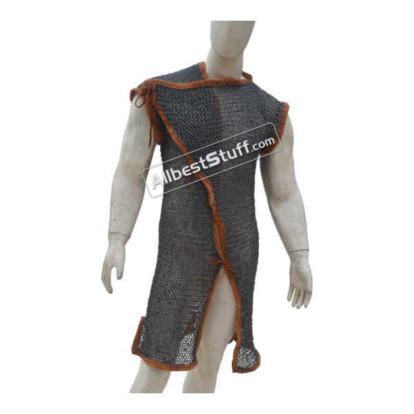 Round Ring Aluminum Chainmail Shirt Overlap Chest 50
