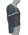 Round Riveted Aluminum T-Shirt Front Closed Full Sleeve Chest 40 image 2