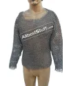 Round Riveted Aluminum T-Shirt Front Closed Full Sleeve Chest 40 image 5