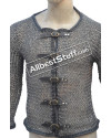 Round Riveted Front Open Chainmail Vest Chest 46 image 3