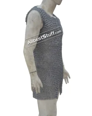 Round Riveted Sleeveless Chainmail Long Length Chest 46