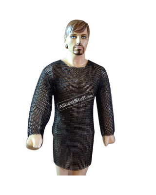 Butted Chain Mail Armour Chest Size 40 Long Sleeve