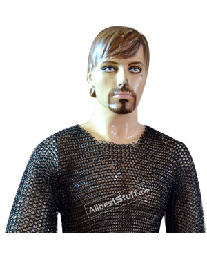 Butted Hauberk 16 Gauge Chest Size 38 Length 34 Sleeve 14