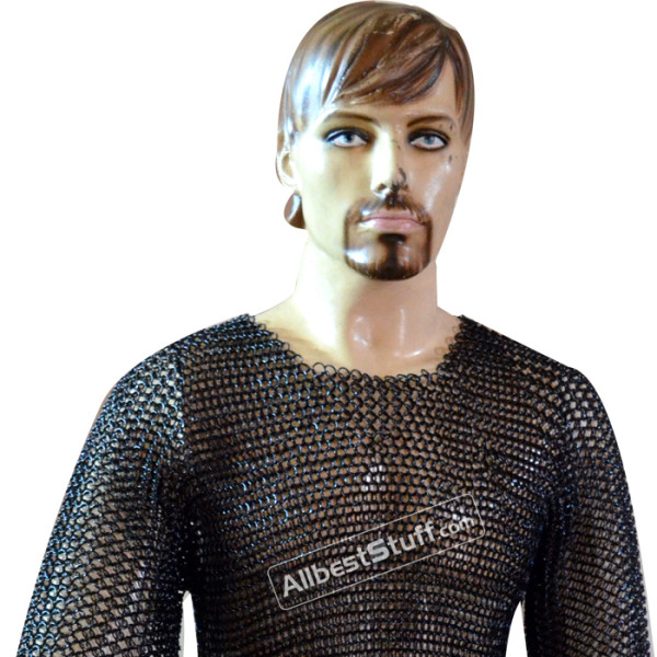 Butted Hauberk 16 Gauge Chest Size 38 Length 34 Sleeve 14