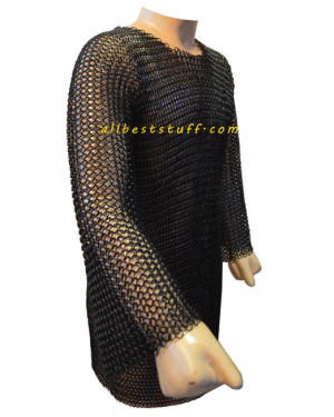 Extra Large Comfort Chest 56 Butted Chain Mail Hauberk Long Sleeve