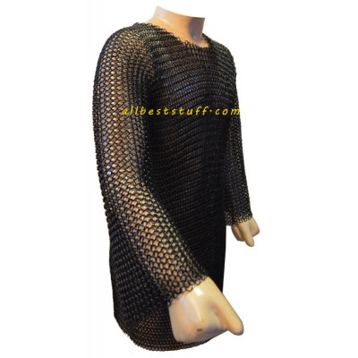 Extra Large Comfort Chest 56 Butted Chain Mail Hauberk Long Sleeve