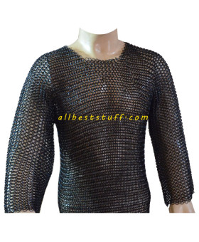 Medium Sleeve Butted Chain Mail Armour XXL Chest 56